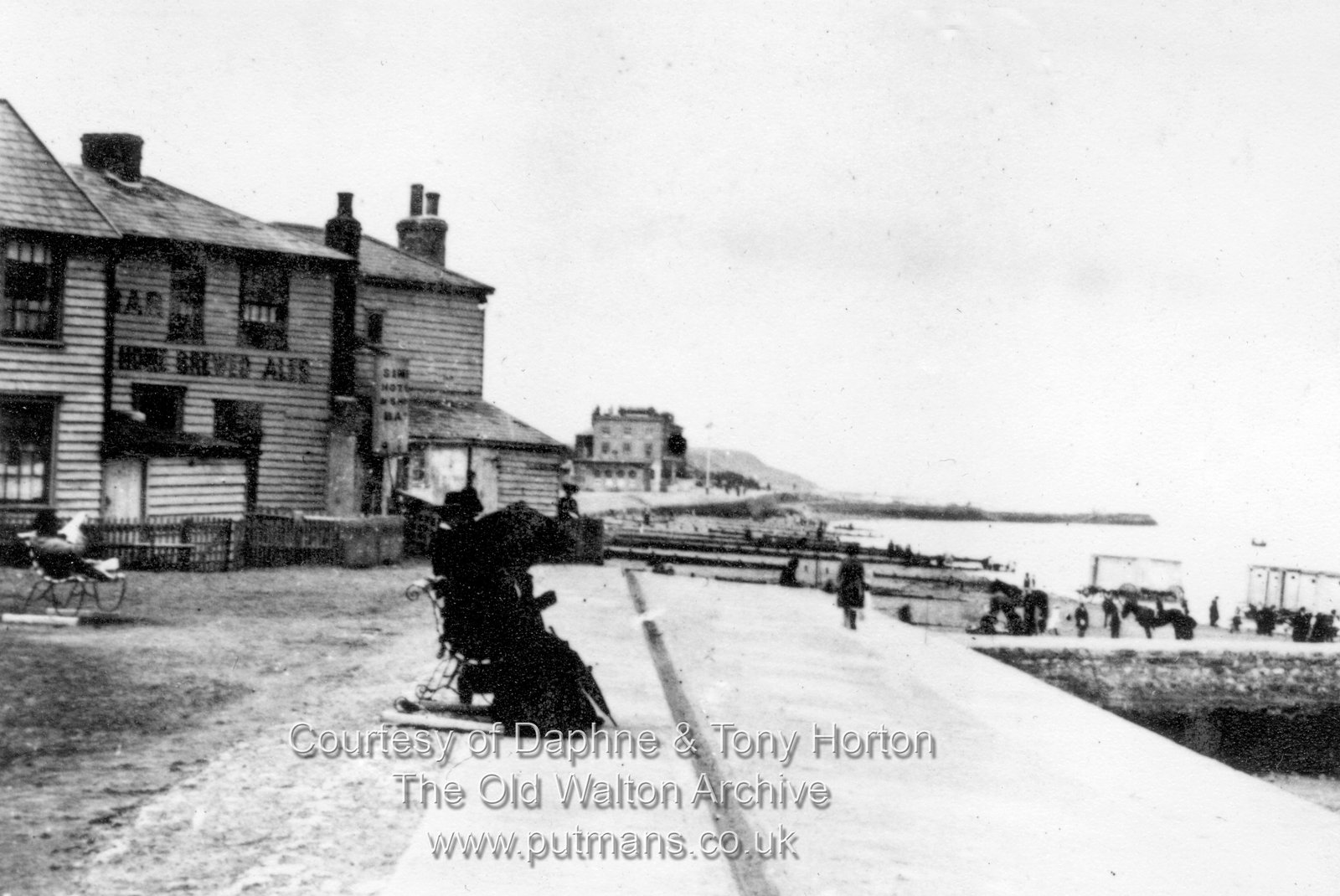 Ref 3095 Albion Hotel before fire & Simeys Baths