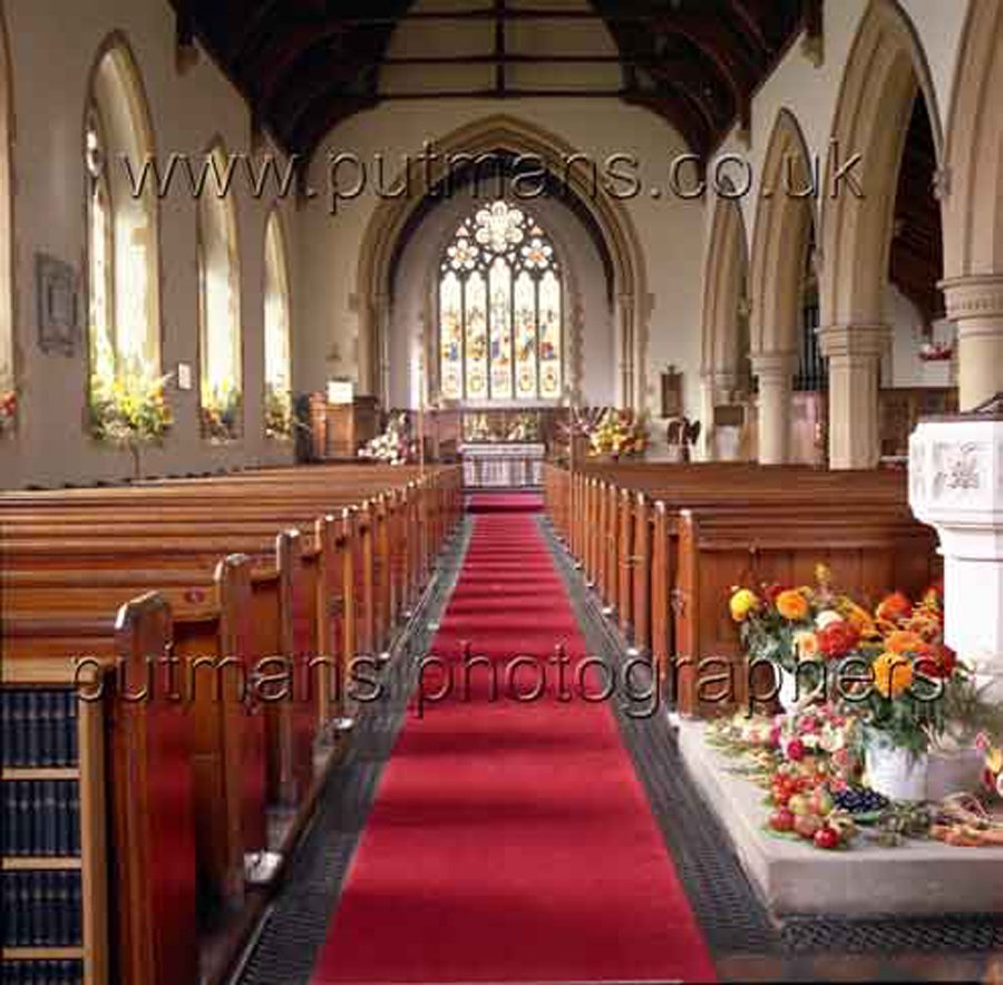 Ref 1505 All Saints Church interior 1967