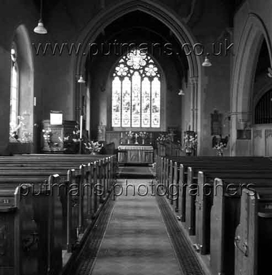 Ref 1505 All Saints Church interior 1967