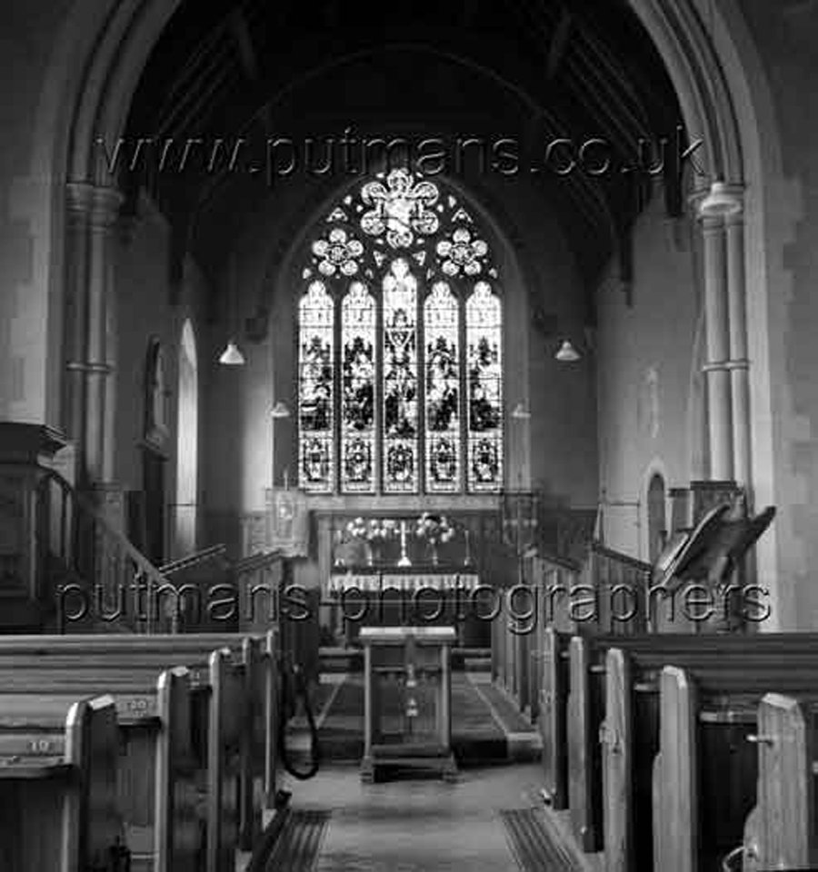 Ref 1509 All Saints Church interior 1948