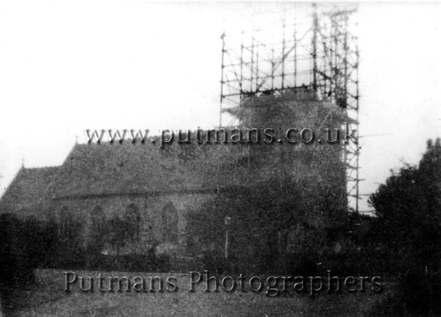 Ref 455 All Saints Church Tower under construction