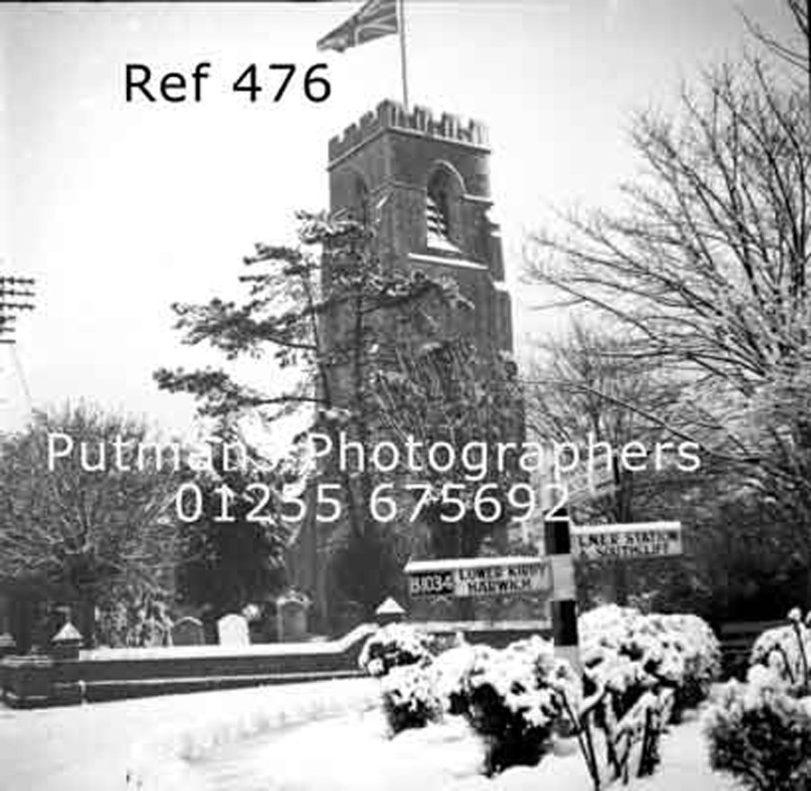 Ref 476 All Saints Church in snow