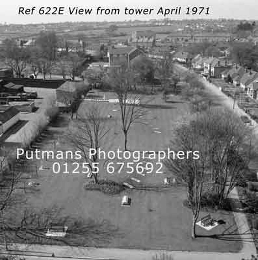 Ref 622E View from Church Tower April 1971