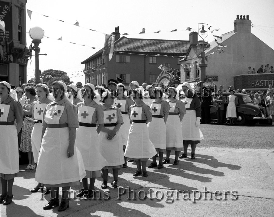 Ref 26 At the Albion Breakwater Frinton & Walton Red Cross prepare the guard of honour