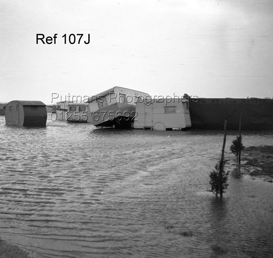 Ref 107J Coronation Camp caravans on Bath House Meadow