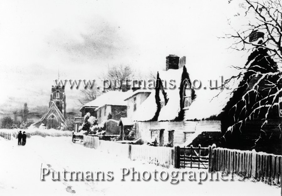 Ref 087 High Street Snow painting