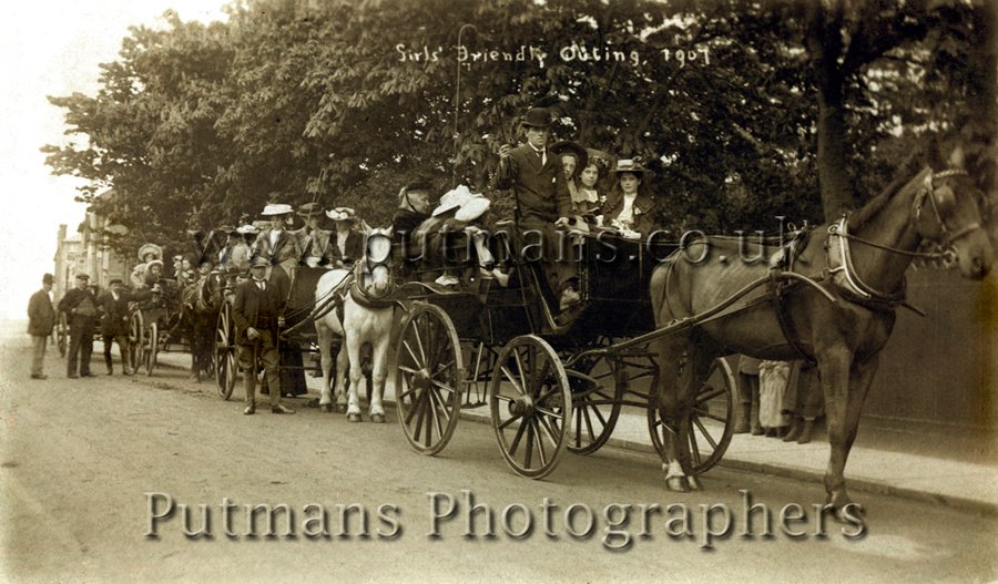 Ref 1117 Girls Friendly Outing outside vicarage