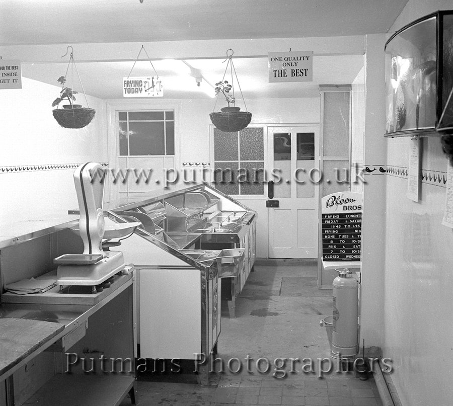 Ref 1200 Interior of Bloom's Fish & Chip shop