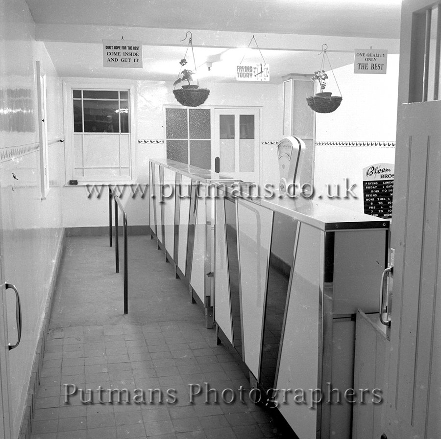 Ref 1201 Interior of Bloom's Fish & Chip shop