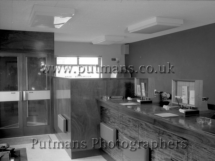 Ref 1267 Westminster Bank interior 1964