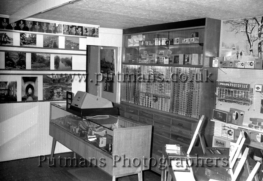 Ref 1393 Putmans Photographers shop interior 1966