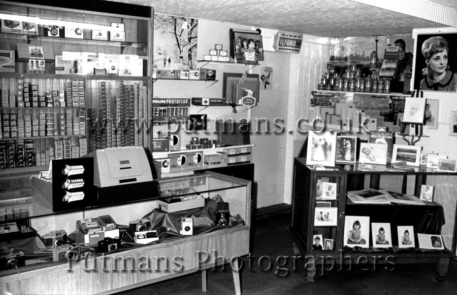 Ref 1394 Putmans Photographers shop interior 1966