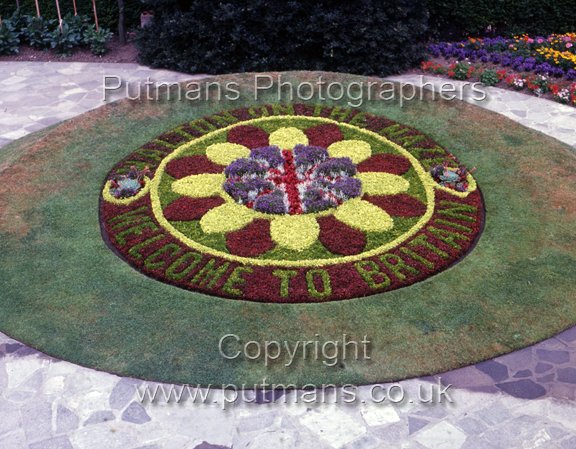 Ref 1969 Church Garden Floral display c1962