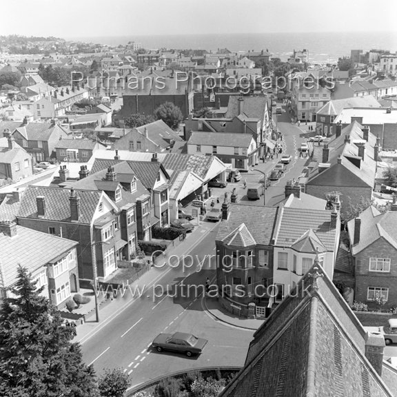 Ref 2679 High Street from Church Tower July 1976