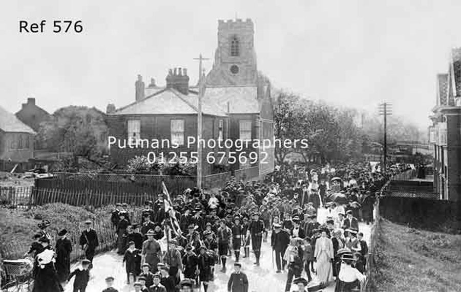 Ref 576 Procession from church c1910