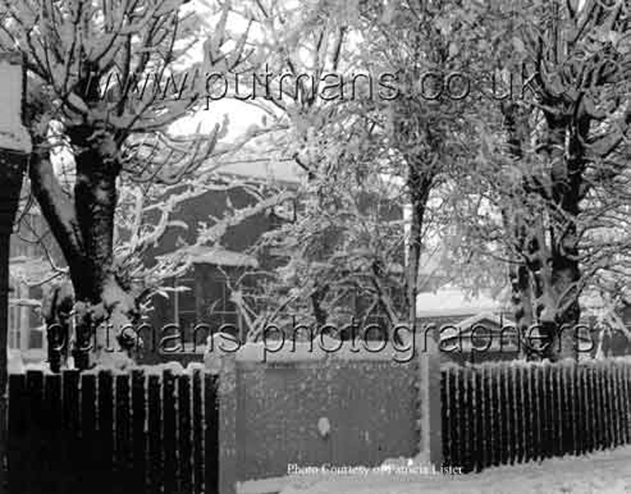 Vicarage under snow 1958