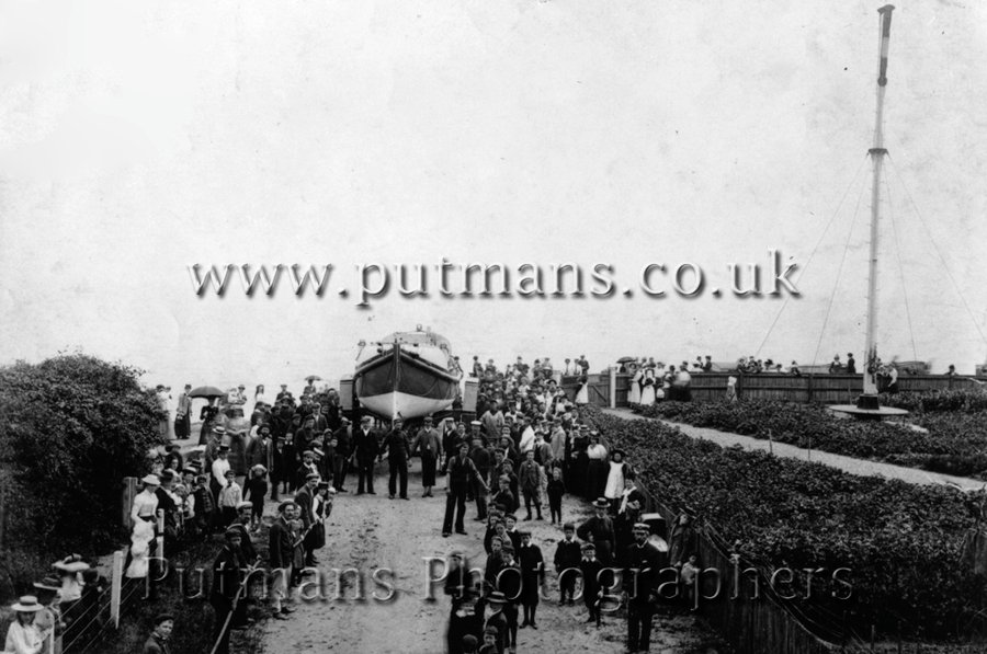 Ref 096 Hauling in the HAC Lifeboat c1891