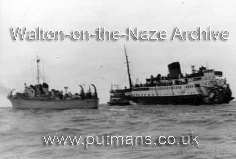 Ref 1808 May 1953 Duke of York in collision with Haitian Victory