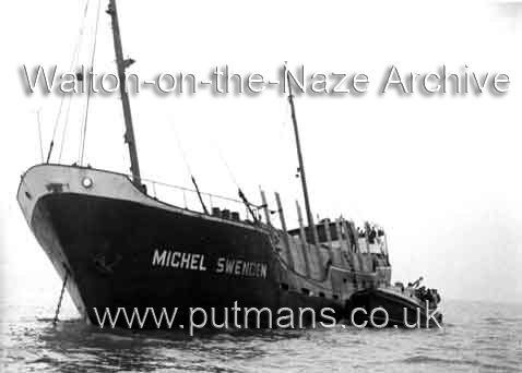 Ref 1824 Michel Svenden 1952 rescue byWalton Lifeboat