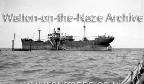 Ref 1838 The collier Corcrest - Walton Lifeboat rescued 23 crew before she sank 1949
