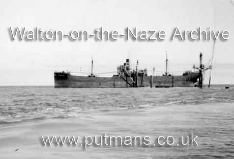 Ref 1839 The collier Corcrest - Walton Lifeboat rescued 23 crew before she sank 1949