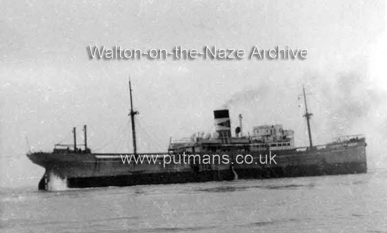 Ref 1841 Campo Grande aground on Cork Sands - January 1953