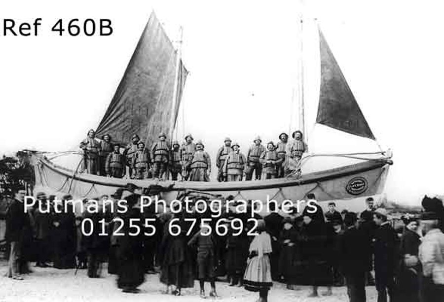 Ref 460B Honourable Artillery Company lifeboat outside boathouse c1891