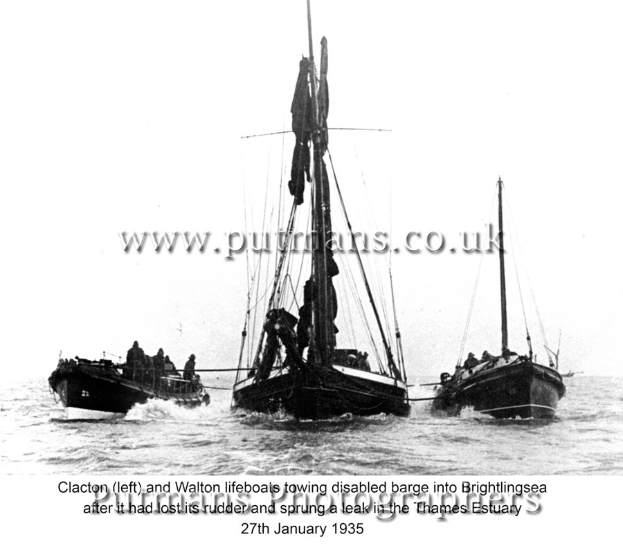Ref LB018 Walton & Clacton rescue barge 1935
