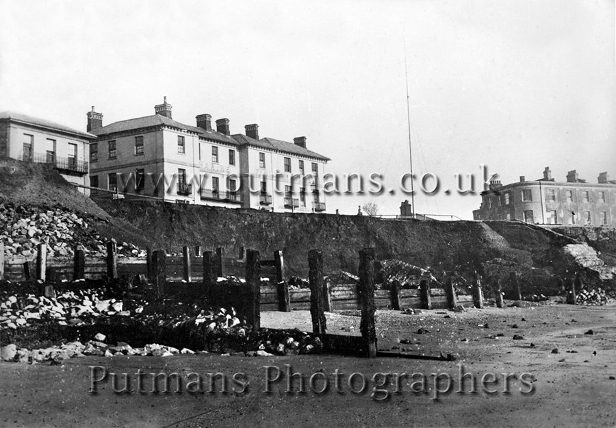Ref 001 Brookes Hole after the storm from the beach