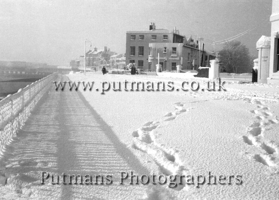 Ref 504 View from the Albion after snow fall 1958