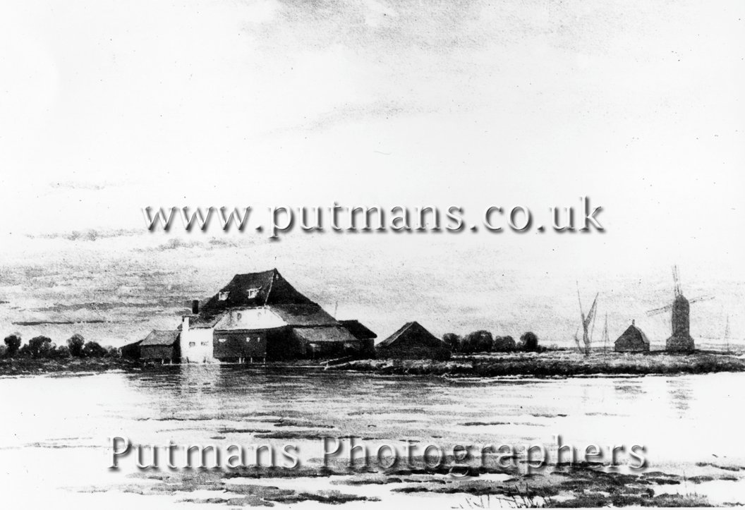 Ref 093 Water Mill and Windmill Drawing