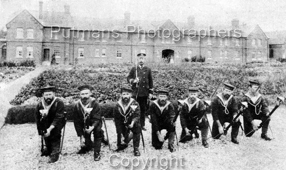 Ref 1044 Coastguards 1896 Mr Jewson standing