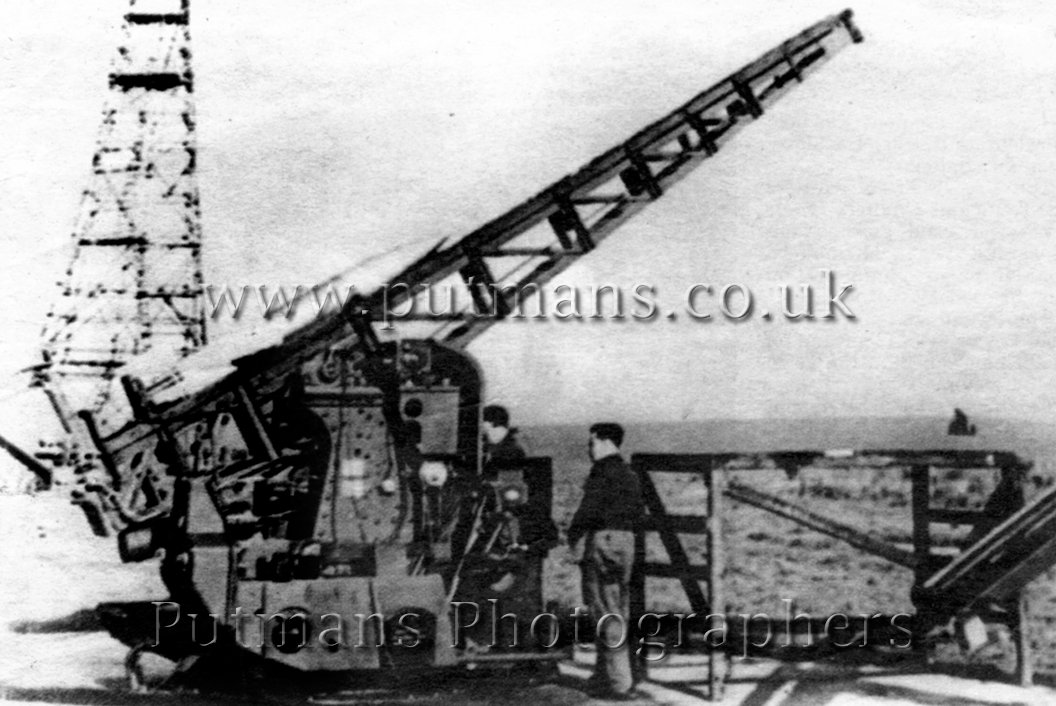 Ref 1046 Wartime rocket launcher at Naze Tower site