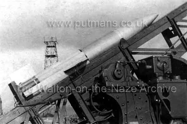 Ref 1609 Experimental WW2 rocket at Naze Test Site