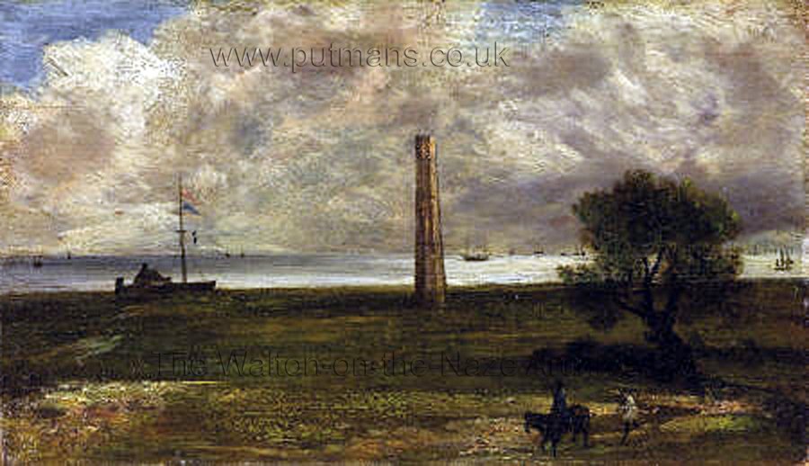 Ref 1653 Naze Tower painting by Constable?
