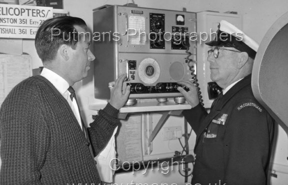 Ref 2783 Coastguard Tom Sayer with new equipment 1967