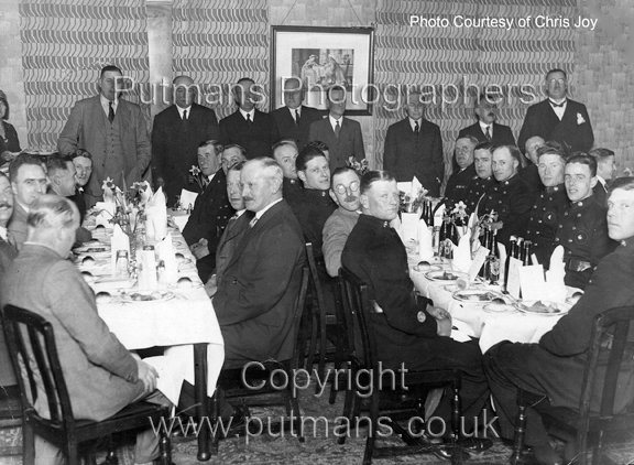 Ref OF682 Dinner given by Frinton UDC for fire brigade - Queens Hotel 1938
