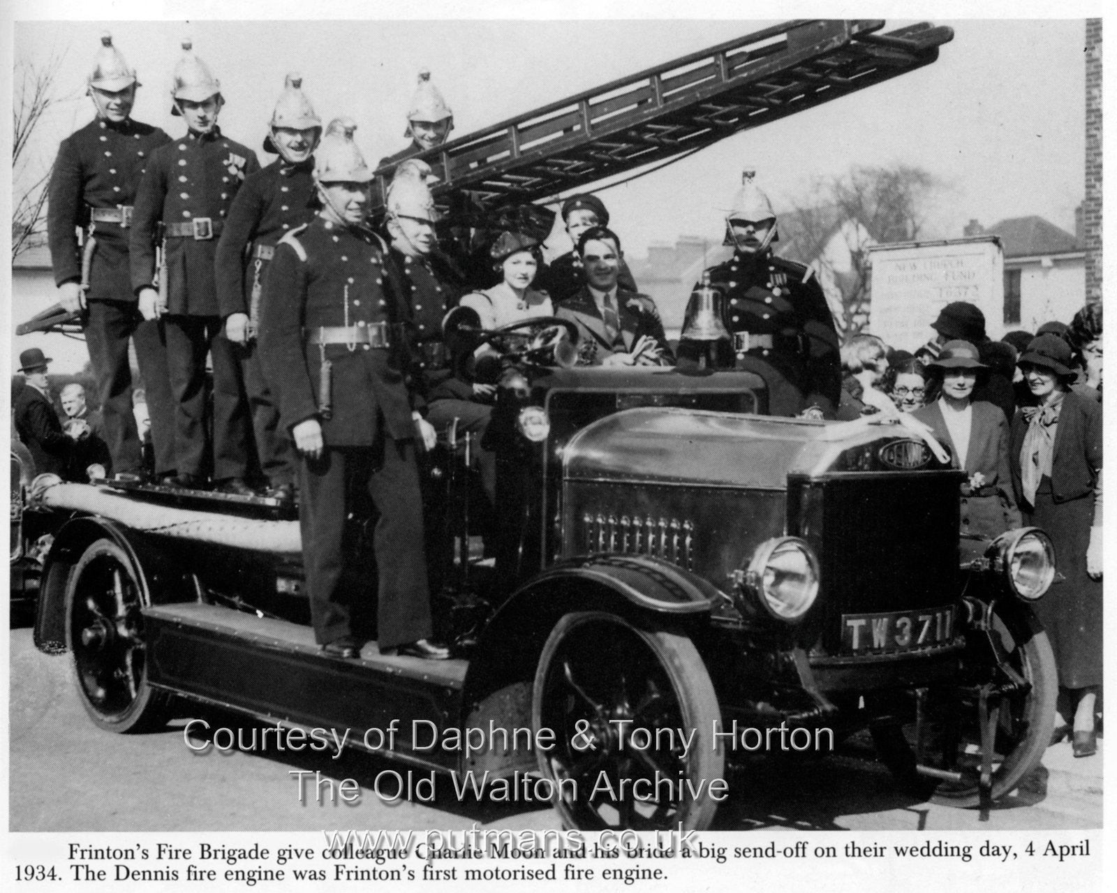 Ref OF692 Frinton Fireman's wedding