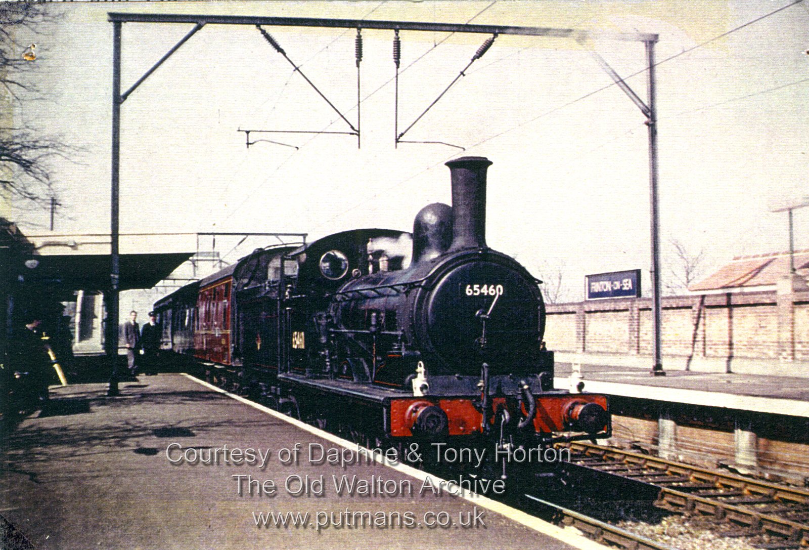 OF 711 Railway Station with engine 65460