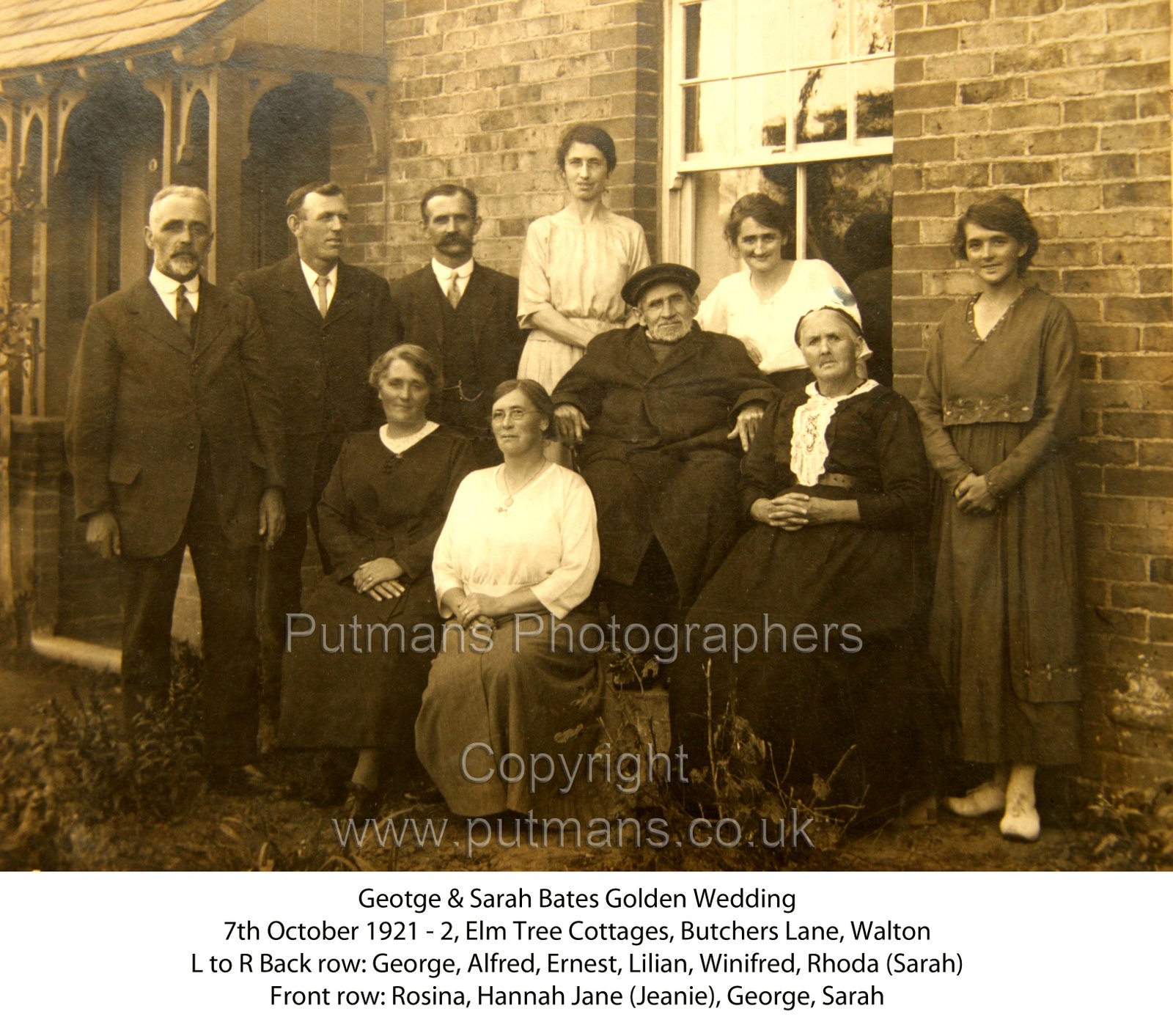 Bates George & Sarah Golden Wedding
