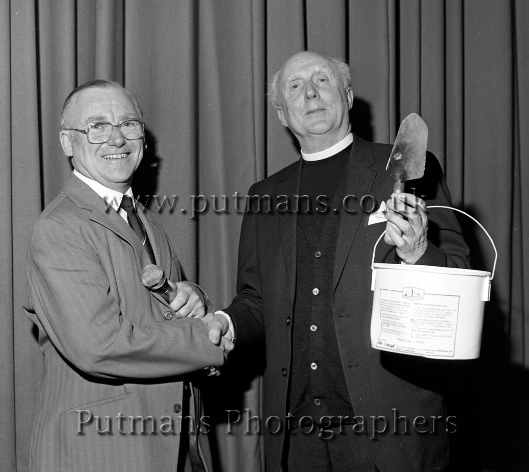 Blease Gordon with Rev Kenneth Williams 1982