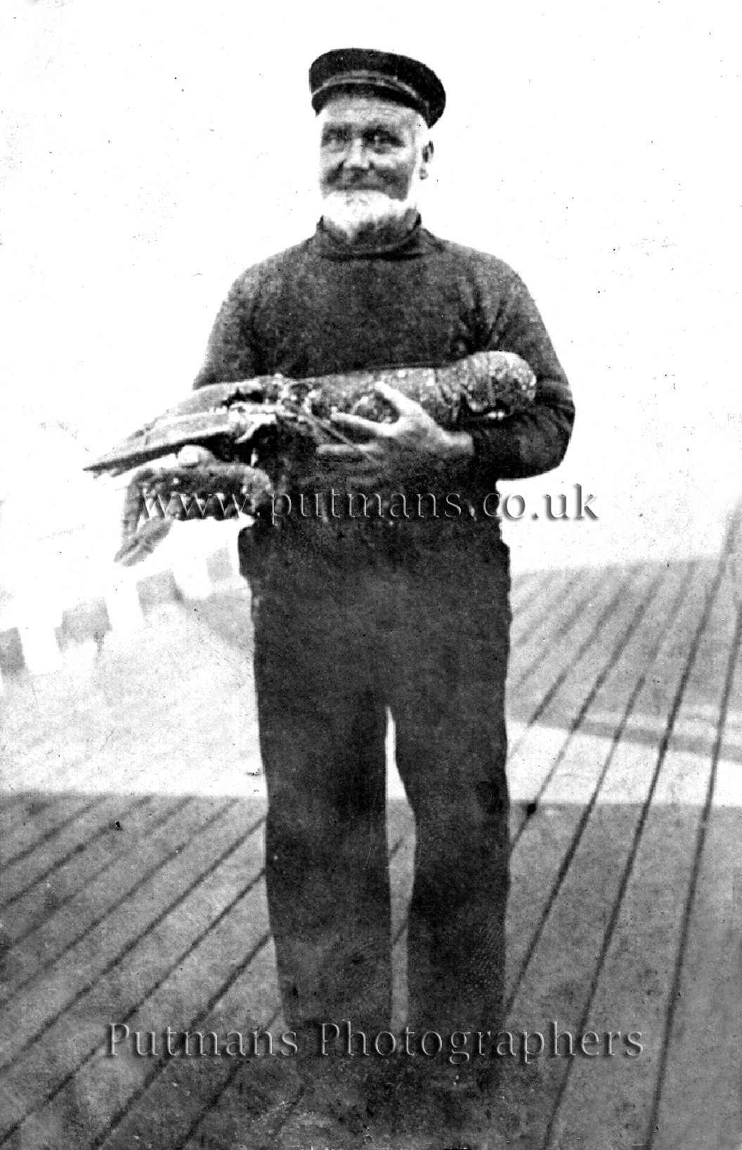 Britton Henry with lobster