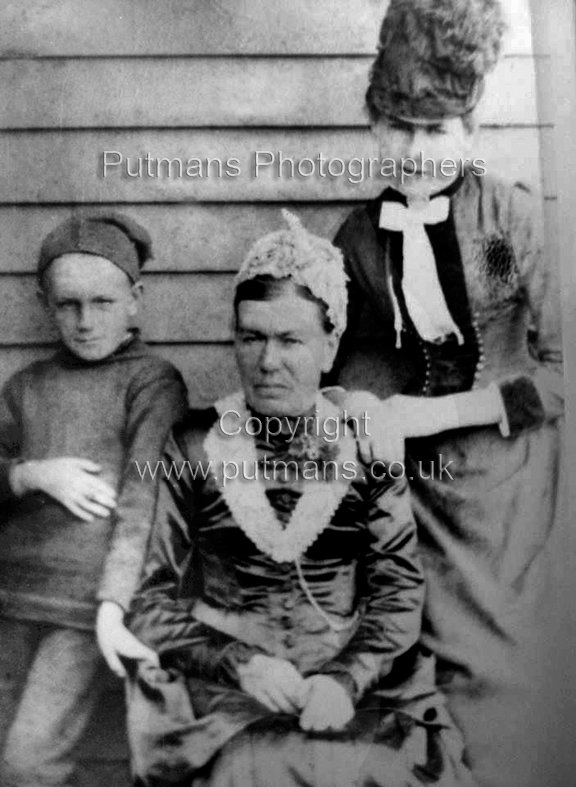 Carter Hugh Stanley age 12 with his mother Emma and sister Lilly