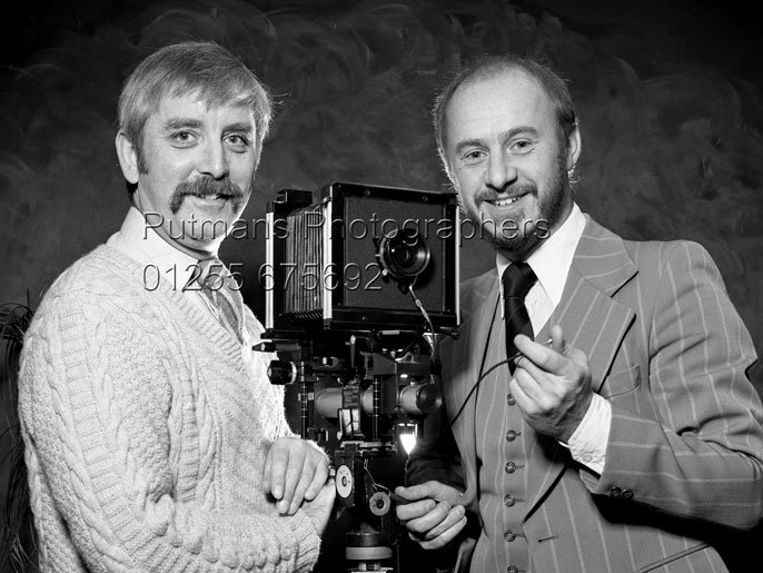 David West and Peter Frost of Putmans Photographers in 1980