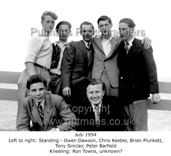 Owen Dawson, Chris Keeble, Brian Plunkett, Tony Sinclair Peter Barfield, Ron Towns
