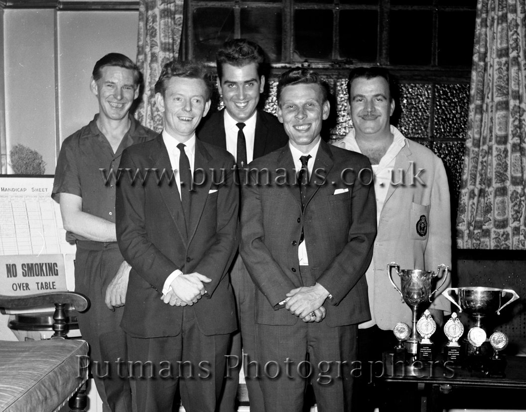 British Legion Snooker Team 1964 - Jack Sharman, Brian Hicks, Sid Brooker, Alf Oxley, Harry Rees
