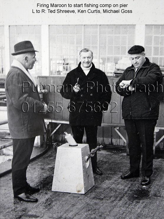 Pier Fishing Comp 1969 Ted Shreeve, Ken Curtis & Michael Goss