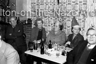 L to R: Unknown man, Maude Ford, Mrs Wren, ???, ??? 31-12-196