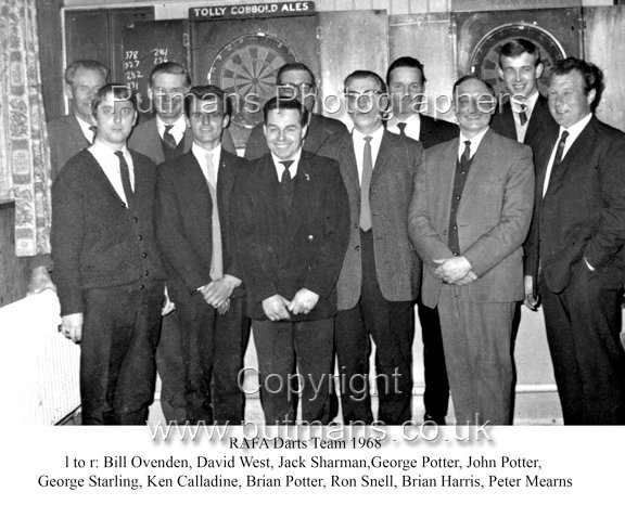 RAFA Darts team 1968