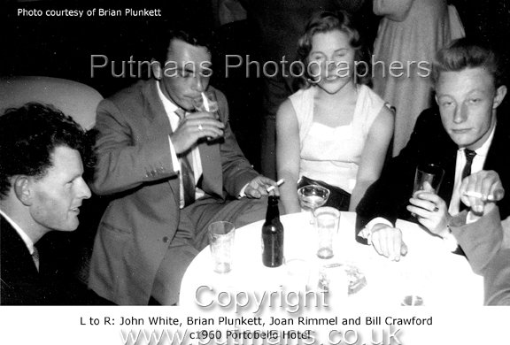 John White, Brian Plunkett, Joan Rimmel & Bill Crawford c1960